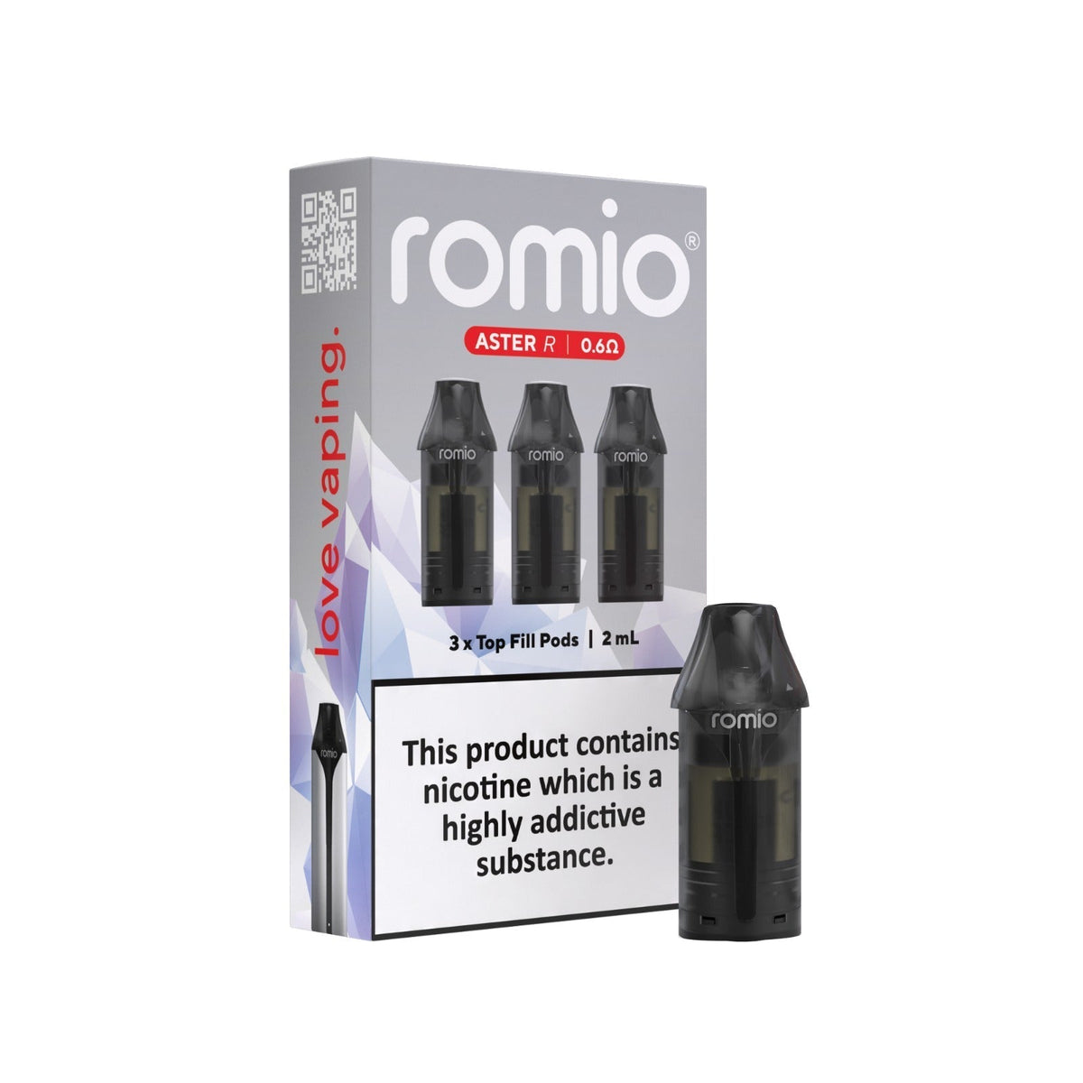 Buy Romio Aster R Replacement Pods Pack of 3 - 0.6ohm