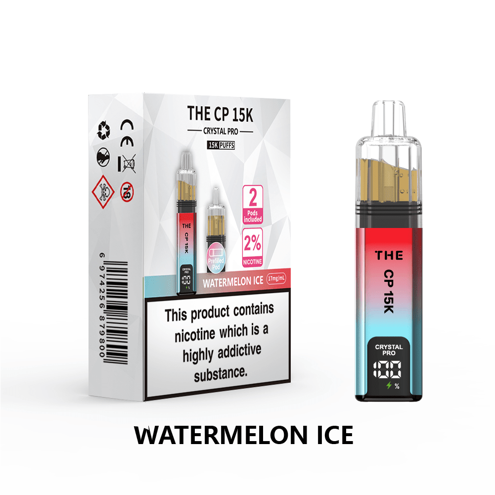 Buy The Crystal Pro CP 15k Prefilled Pod Vape Box of 5 - Watermelon Ice