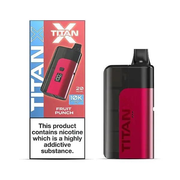 Buy Titan 10000 X Prefilled Vape Pod Kit - Box of 5 - Fruit Punch
