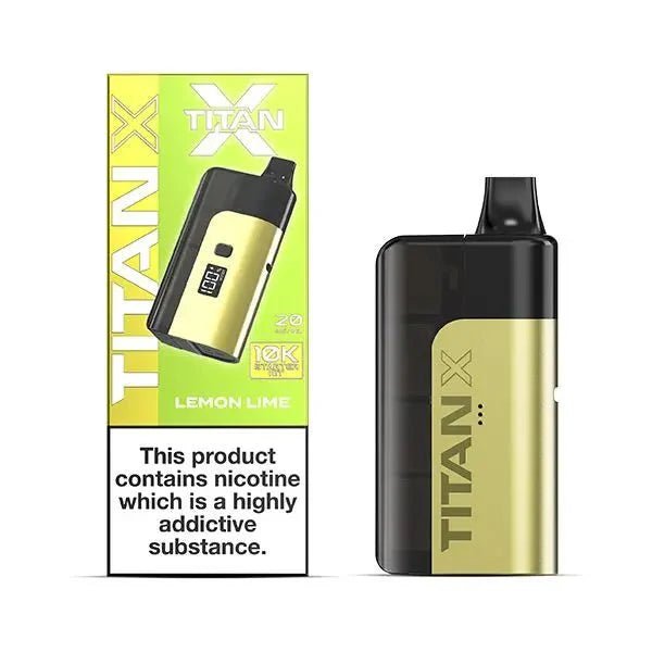 Buy Titan 10000 X Prefilled Vape Pod Kit - Box of 5 - Lemon Lime