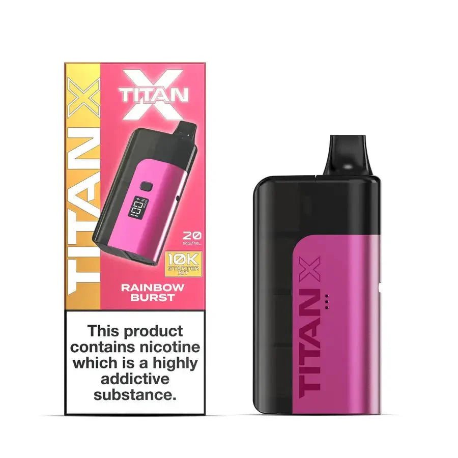 Buy Titan 10000 X Prefilled Vape Pod Kit - Box of 5 - Rainbow Burst