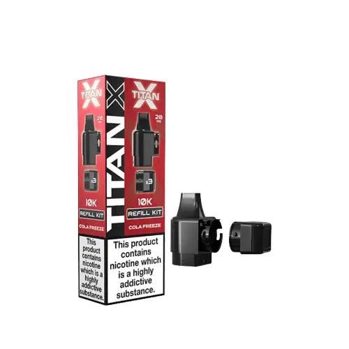 Buy Titan X Replacement Pods - Pack of 10 - Cola Freeze