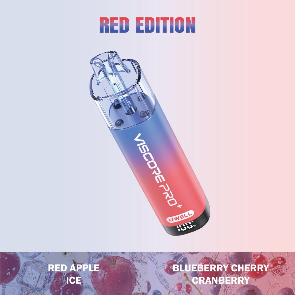 Buy Uwell Viscore Pro+ 40k Prefilled Pod Vape - Red Edition