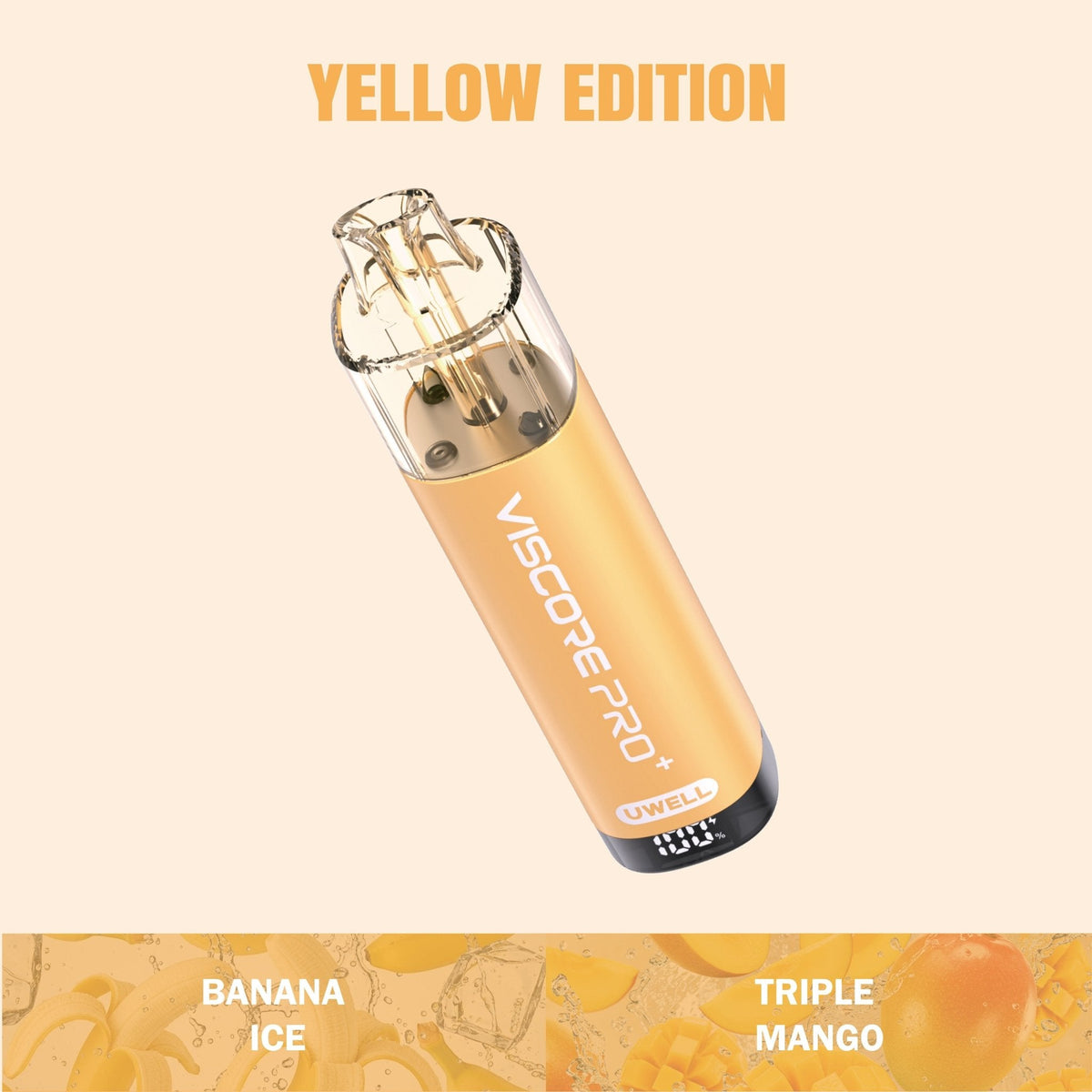 Buy Uwell Viscore Pro+ 40k Prefilled Pod Vape - Yellow Edition