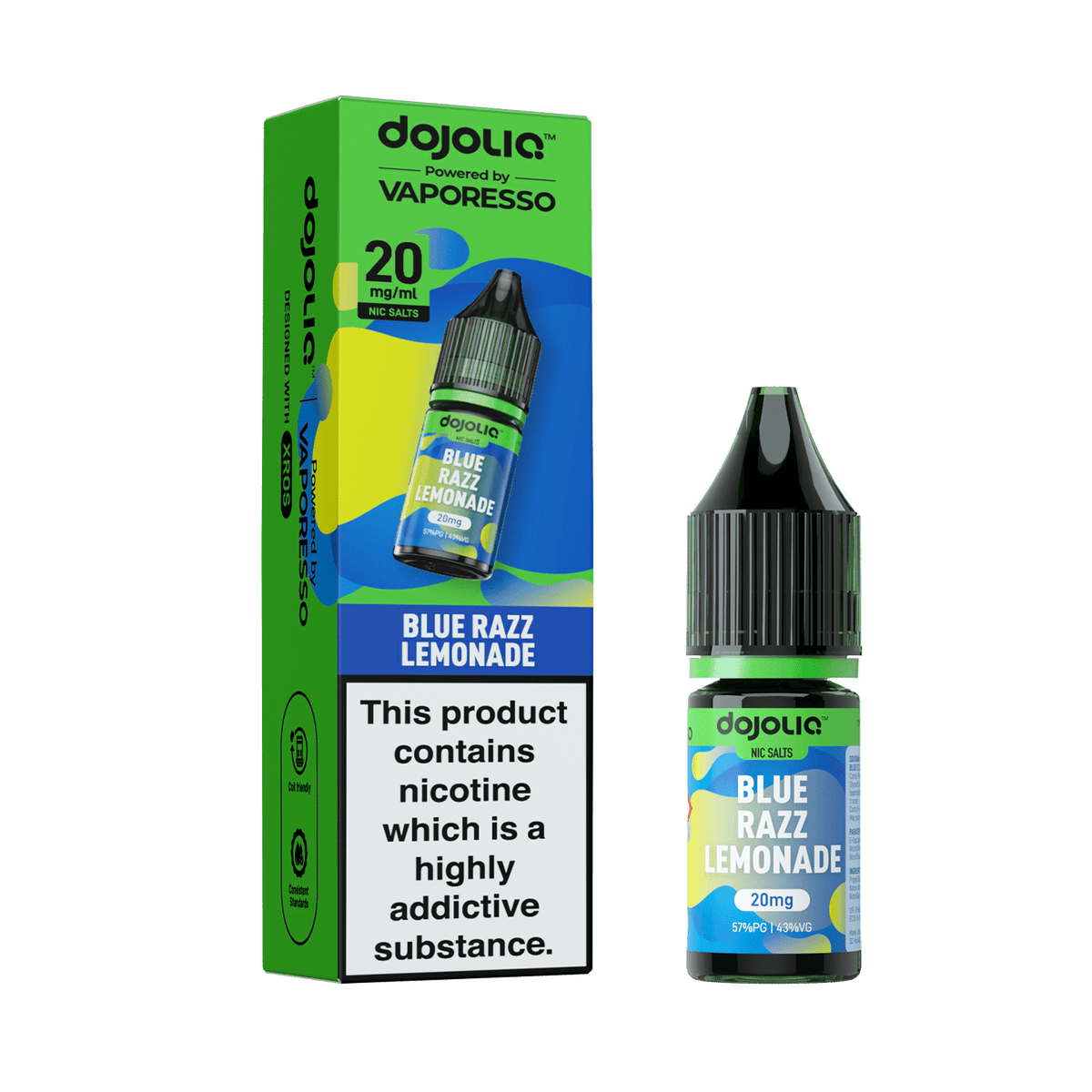 Buy Vaporesso Dojo Liq 10ml Nic Salt Box of 10 - Blue Razz Lemonade