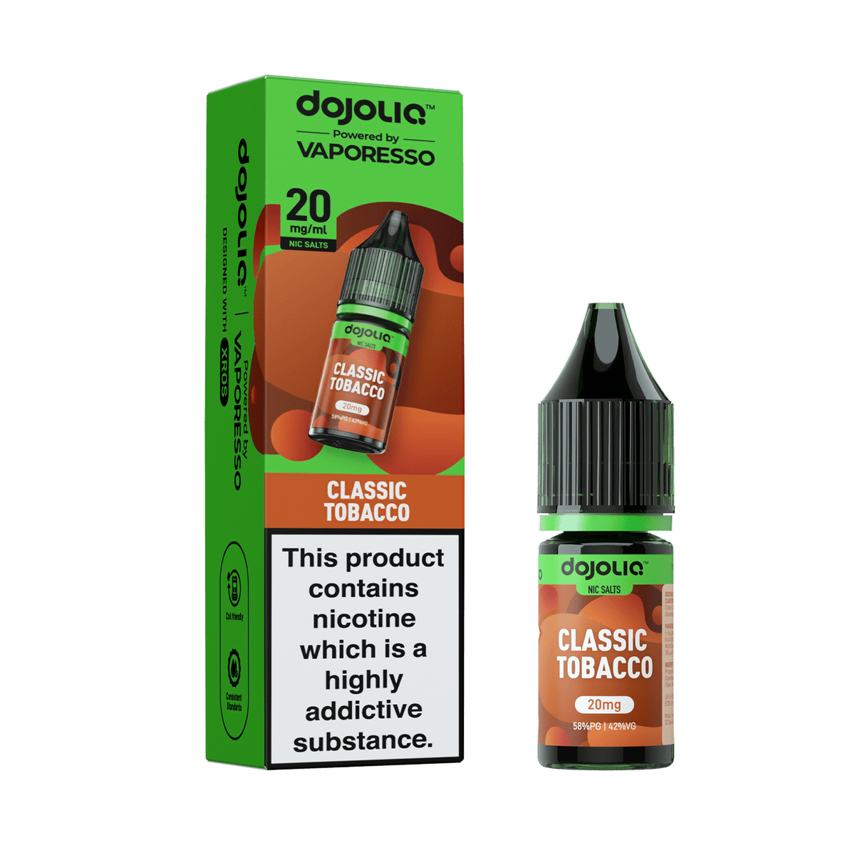 Buy Vaporesso Dojo Liq 10ml Nic Salt Box of 10 - Classic Tobacco
