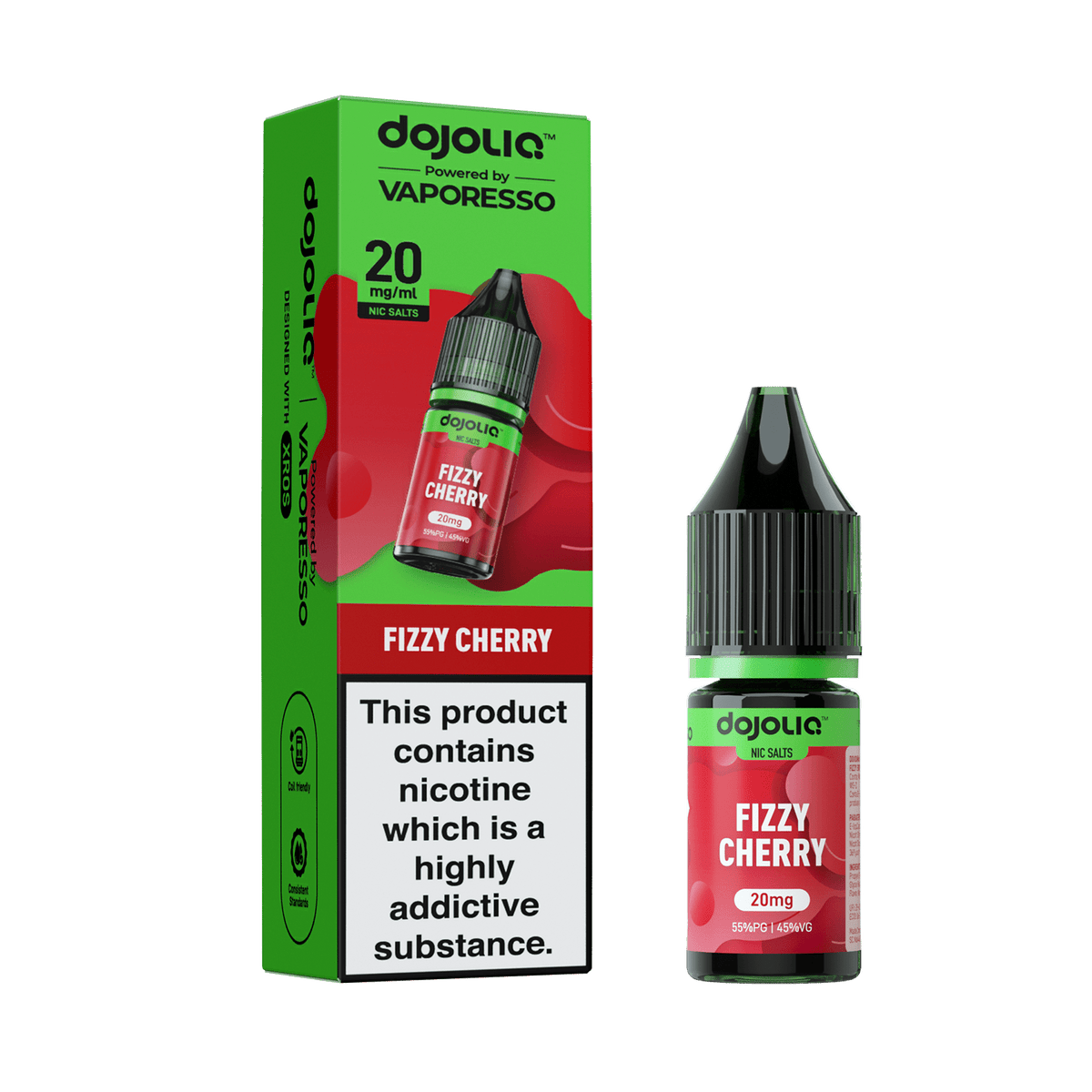 Buy Vaporesso Dojo Liq 10ml Nic Salt Box of 10 - Fizzy Cherry