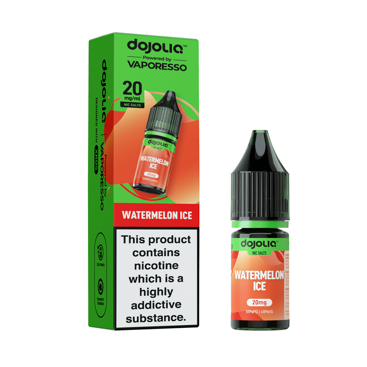 Buy Vaporesso Dojo Liq 10ml Nic Salt Box of 10 - Watermelon Ice