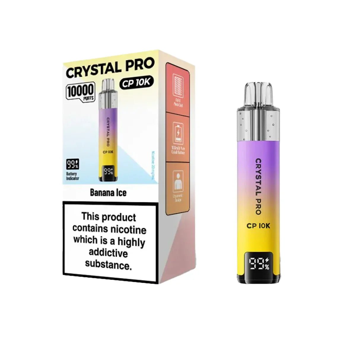 Buy Crystal Pro CP10000 Prefilled Pod Kit Box of 5 - Fruit Bomb