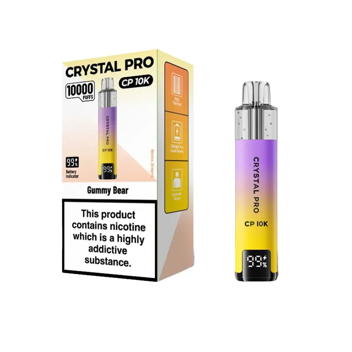 Buy Crystal Pro CP10000 Prefilled Pod Kit Box of 5 - Fruit Bomb