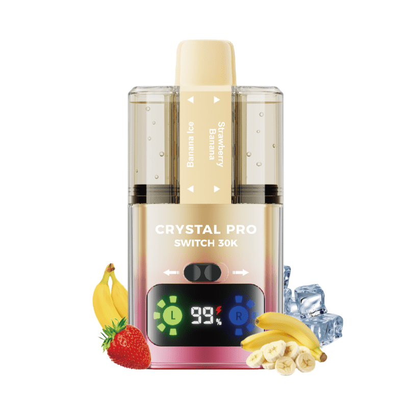 Buy Crystal Pro Switch 30k Vape Kit Box of 5 - Banana Ice / Strawberry Banana