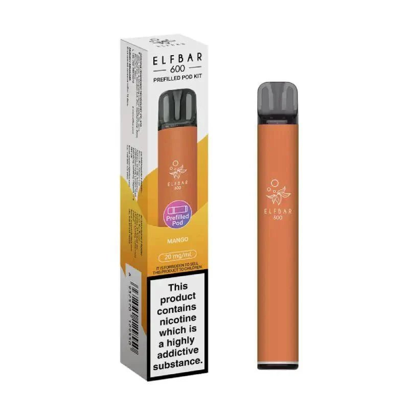 Buy Elf Bar 600 Prefilled Pod Kit Box of 10 - Mango