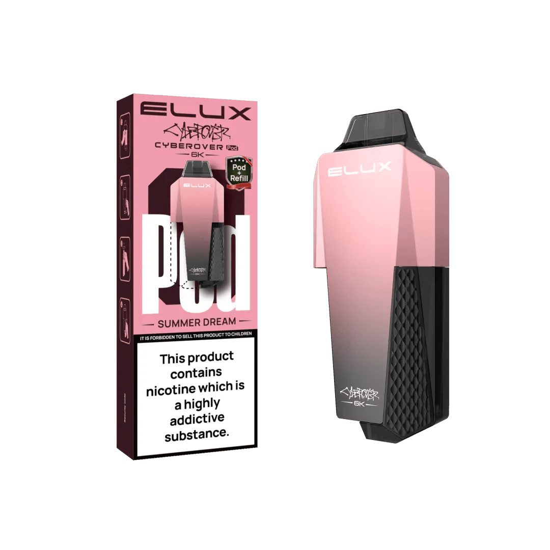 Buy Elux Cyberover 6K Replacement Pods Pack of 5 - Strawberry Watermelon Bubblegum