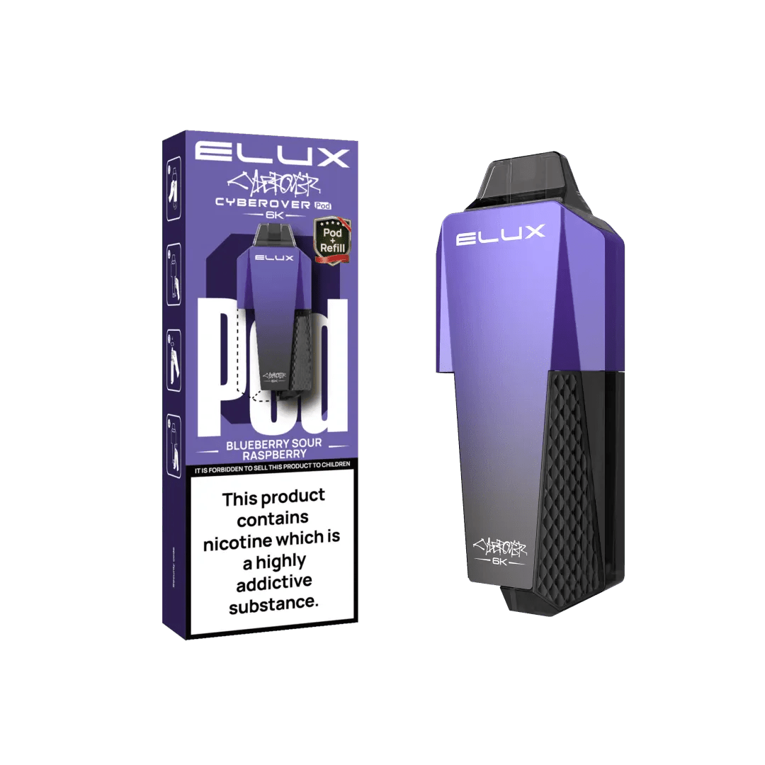 Buy Elux Cyberover 6K Replacement Pods Pack of 5 - Blueberry Sour Raspberry
