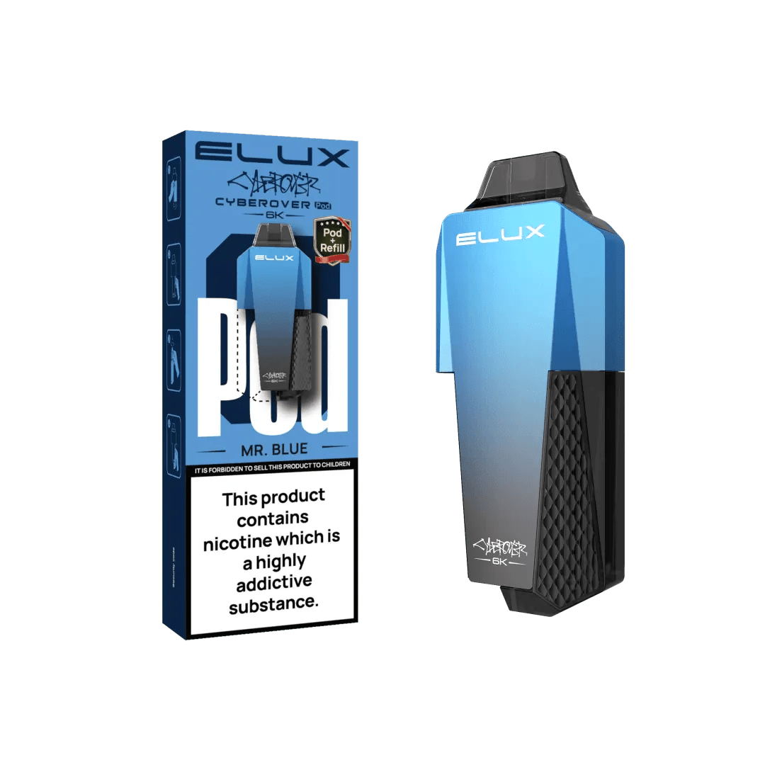 Buy Elux Cyberover 6K Replacement Pods Pack of 5 - Mr Blue