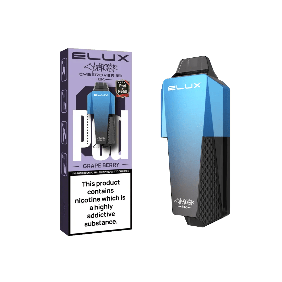 Buy Elux Cyberover 6K Replacement Pods Pack of 5 - Grape Berry