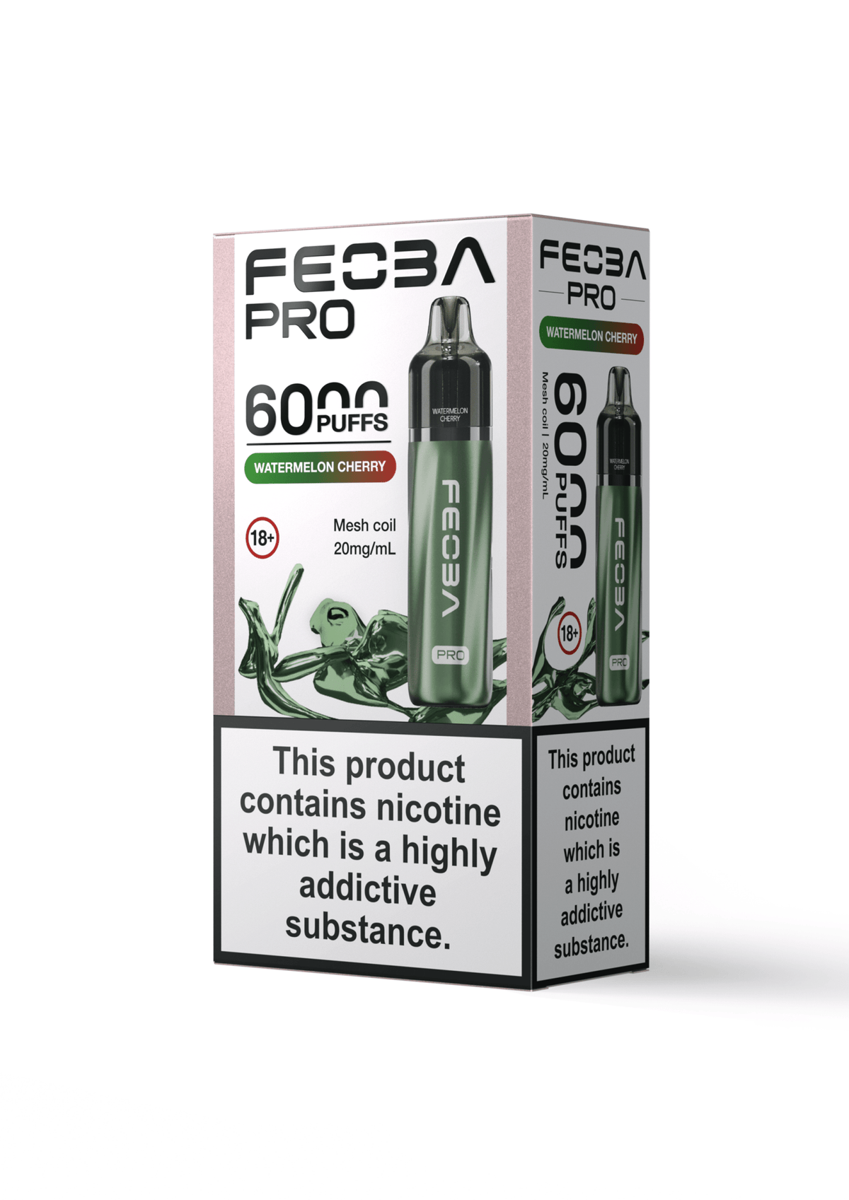 Buy Feoba Pro 6000 Prefilled Vape Box of 5 - Triple Melon