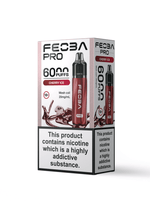 Buy Feoba Pro 6000 Prefilled Vape Box of 5 - Cherry Ice