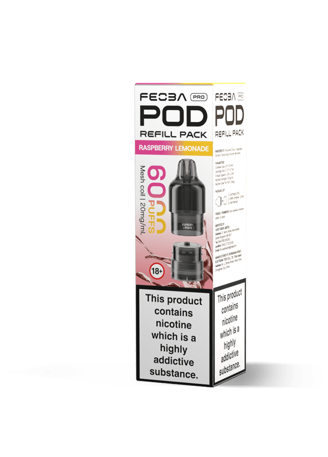 Buy Feoba Pro 6000 Replacement Pods Box of 5 - Raspberry Cola