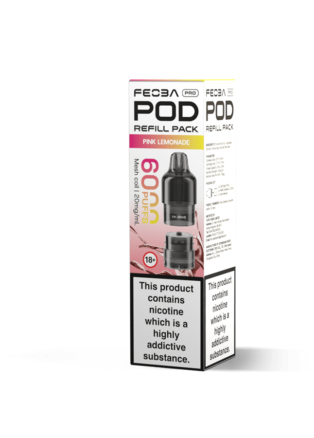 Buy Feoba Pro 6000 Replacement Pods Box of 5 - Pink Lemonade