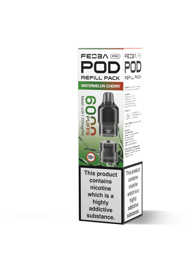 Buy Feoba Pro 6000 Replacement Pods Box of 5 - Watermelon Cherry