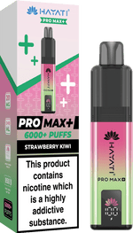 Buy Hayati Pro Max+ 6000 Vape Kit Box of 5 - Strawberry Kiwi