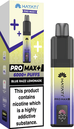 Buy Hayati Pro Max+ 6000 Vape Kit Box of 5 - Blue Razz Lemonade