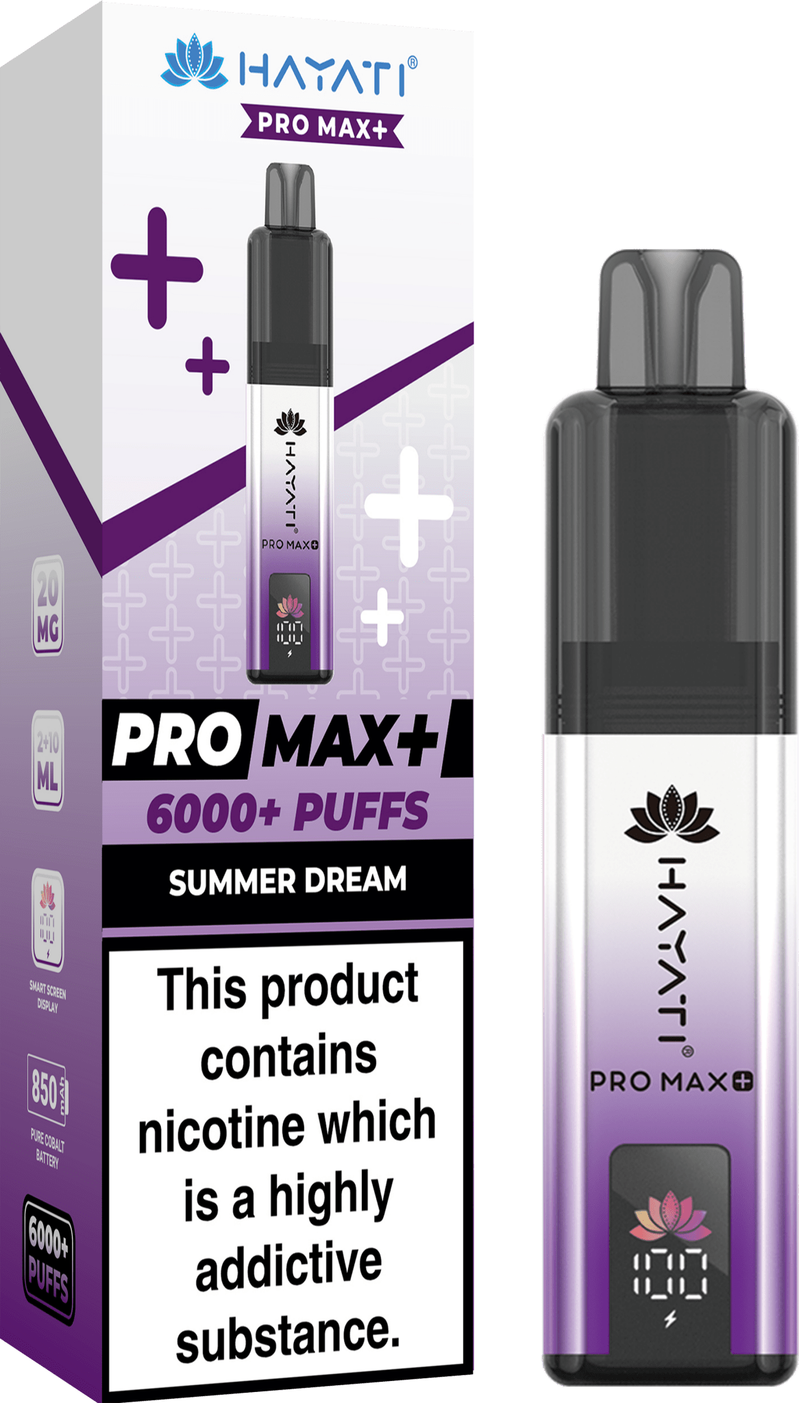 Buy Hayati Pro Max+ 6000 Vape Kit Box of 5 - Summer Dream