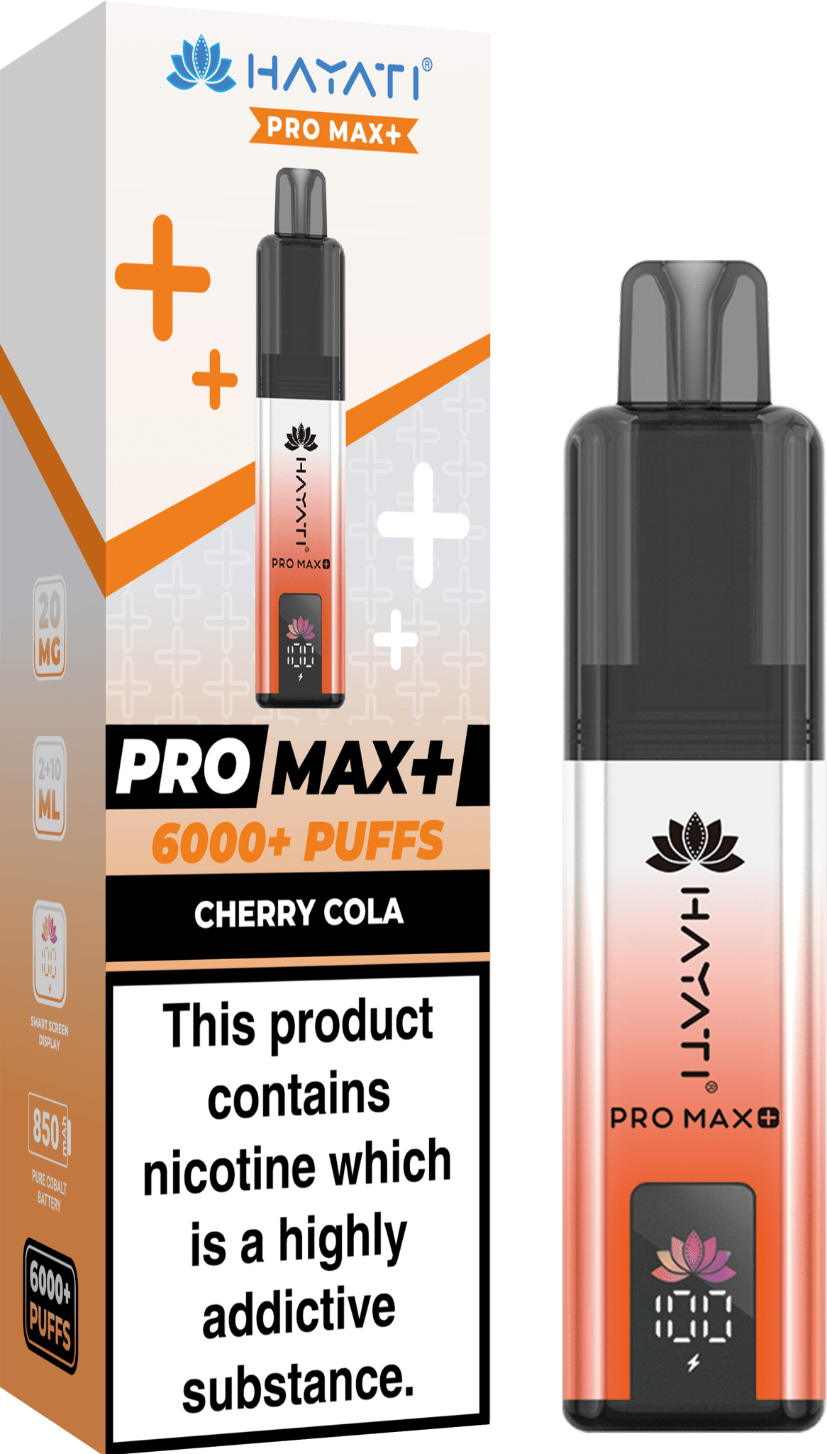 Buy Hayati Pro Max+ 6000 Vape Kit Box of 5 - Cherry Cola