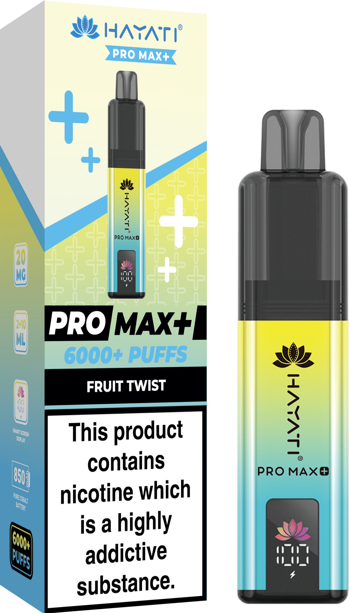 Buy Hayati Pro Max+ 6000 Vape Kit Box of 5 - Fruit Twist