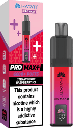 Buy Hayati Pro Max+ 6000 Vape Kit Box of 5 - Strawberry Raspberry Ice
