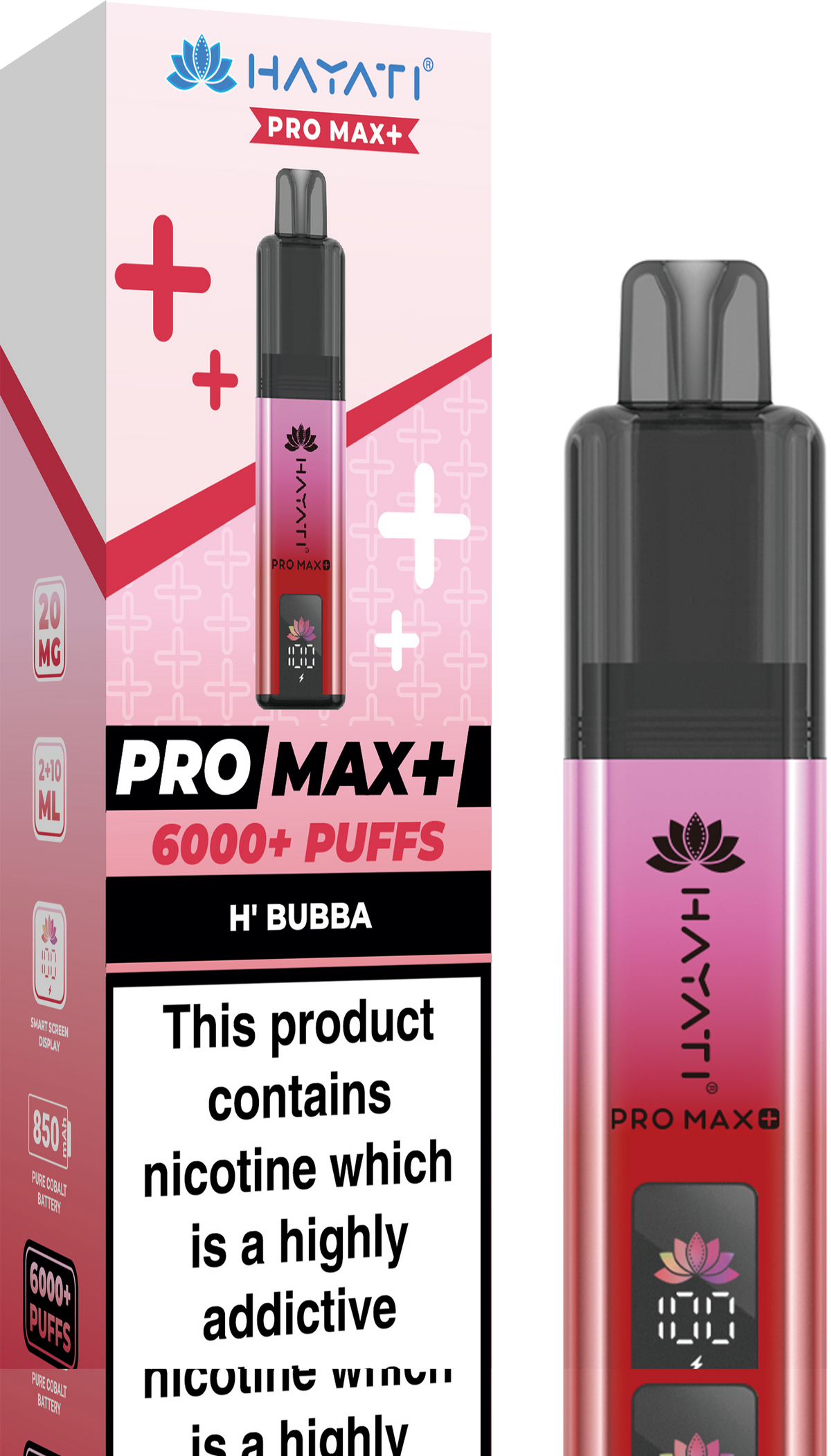 Buy Hayati Pro Max+ 6000 Vape Kit Box of 5 - H' Bubba