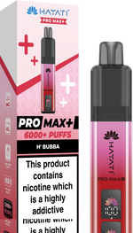 Buy Hayati Pro Max+ 6000 Vape Kit Box of 5 - H' Bubba