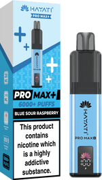 Buy Hayati Pro Max+ 6000 Vape Kit Box of 5 - Blue Sour Raspberry