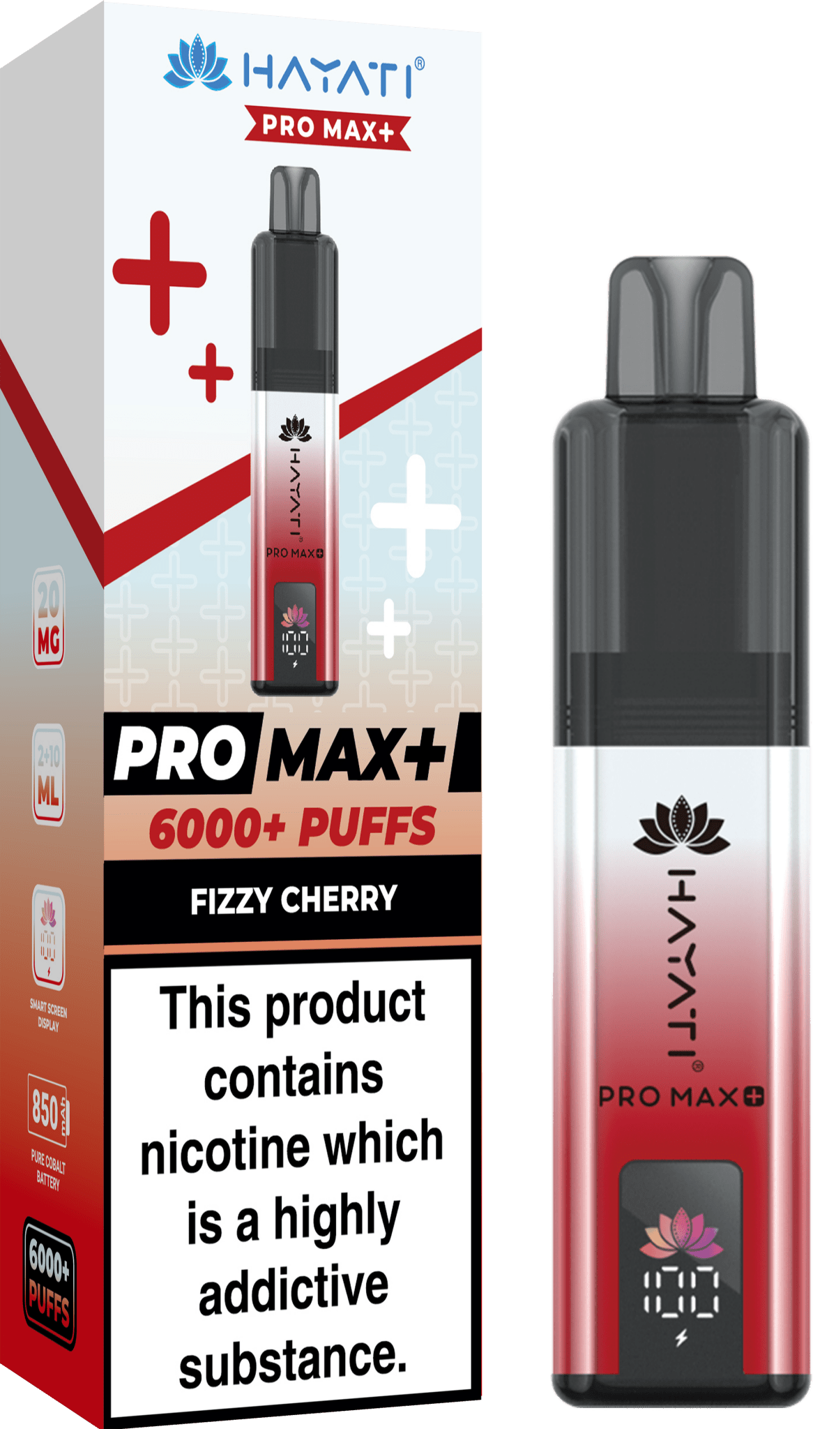 Buy Hayati Pro Max+ 6000 Vape Kit Box of 5 - Fizzy Cherry