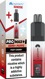 Buy Hayati Pro Max+ 6000 Vape Kit Box of 5 - Fizzy Cherry