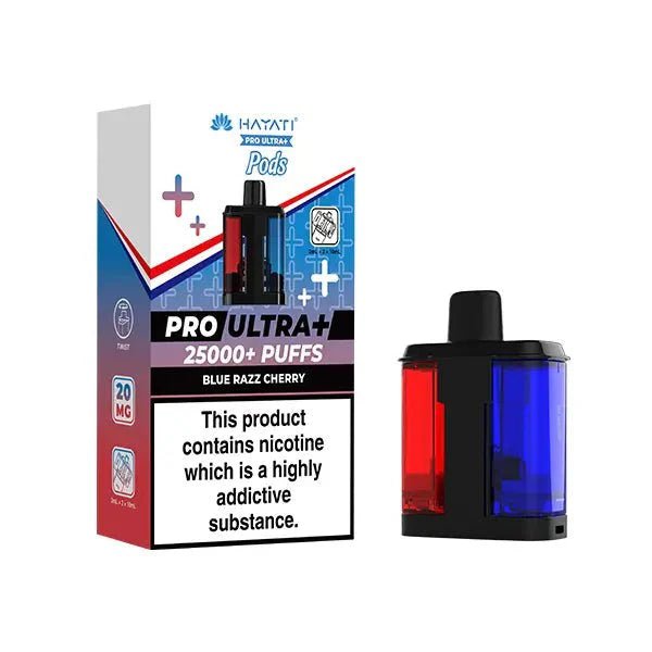 Buy Hayati Pro Ultra Plus 25000 Replacement Pods Pack of 5 - Blue Razz Cherry