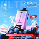 Buy Hayati Pro Ultra Plus 25k Prefilled Pod System Vape Kit Box of 5 - Blueberry Cotton Candy / Raspberry Cotton Candy