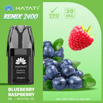 Buy Hayati Remix 2400 Puffs Replacement Pods - Blueberry Raspberry