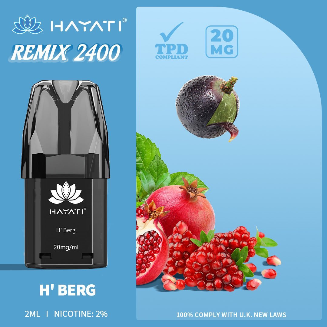 Buy Hayati Remix 2400 Puffs Replacement Pods - H'Berg