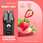 Buy Hayati Remix 2400 Puffs Replacement Pods - Strawberry Hubba Bubba