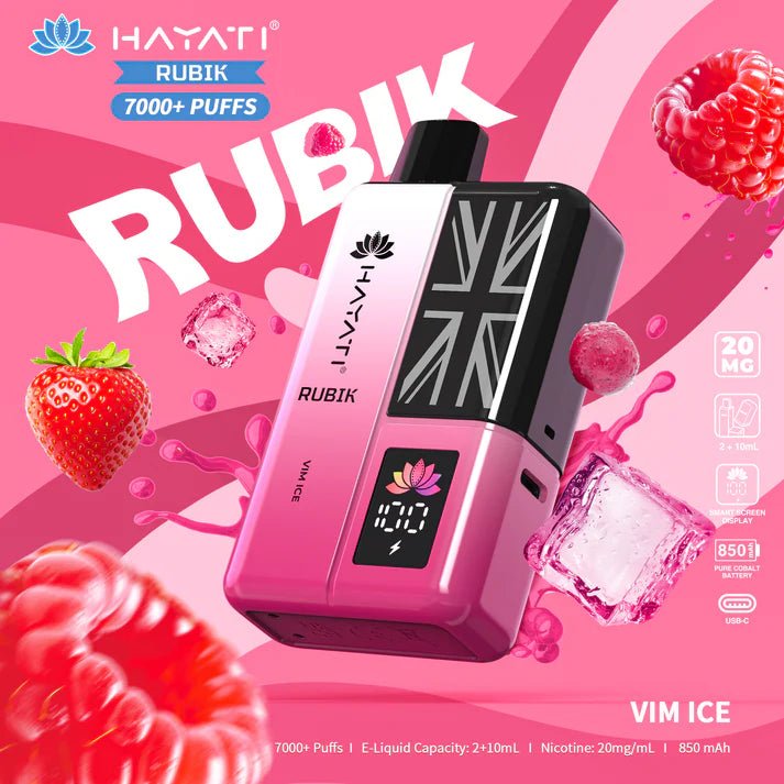 Buy Hayati Rubik 7000 Puffs Disposable Vape Kit Pack of 5 - Banana Ice