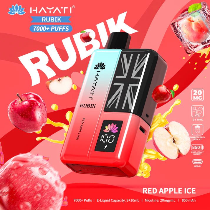 Buy Hayati Rubik 7000 Puffs Disposable Vape Kit Pack of 5 - Banana Ice