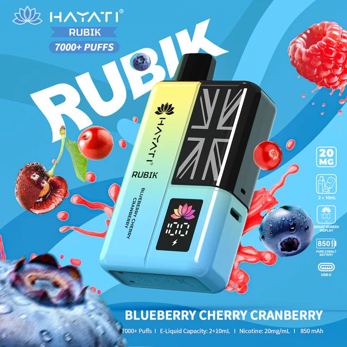 Buy Hayati Rubik 7000 Puffs Disposable Vape Kit Pack of 5 - Banana Ice