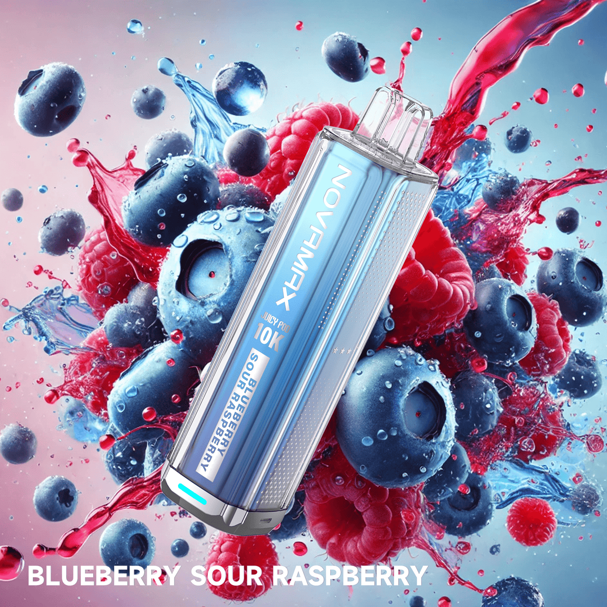 Buy Juicy Pod NovaMax 10k Vape Pod Kit - 5 Pack - Blueberry Sour Raspberry