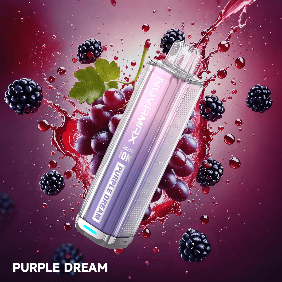 Buy Juicy Pod NovaMax 10k Vape Pod Kit - 5 Pack - Purple Dream