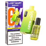 Buy Lost Mary BM6000 Prefilled Disposable Vape Kit Box of 5 - Lemon Lime