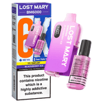 Buy Lost Mary BM6000 Prefilled Disposable Vape Kit Box of 5 - Blackberry Ice