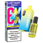 Buy Lost Mary BM6000 Prefilled Disposable Vape Kit Box of 5 - Pineapple Ice