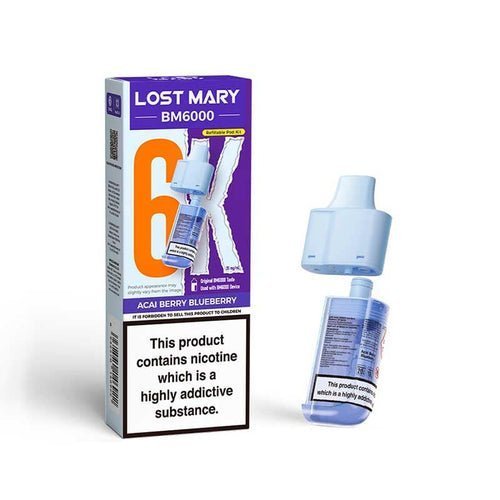 Buy Lost Mary BM6000 Prefilled Pods Pack of 5 - Acai Berry Blueberry